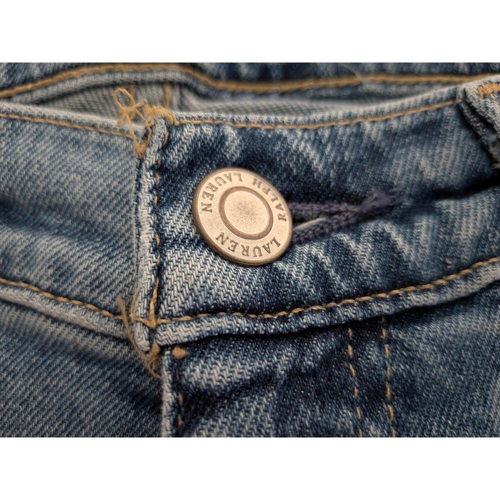 Lauren Ralph Lauren Jeans Paint Splatter Distressed Comfort Stretch Size 8 - Picture 6 of 9